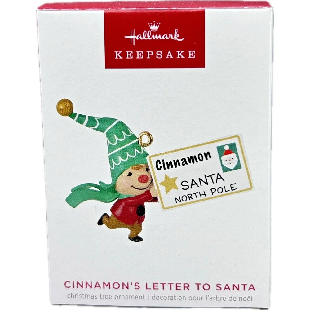 Hallmark CINNAMON'S LETTER TO SANTA 2023 Keepsake Ornament‎ Limited Edition NIB